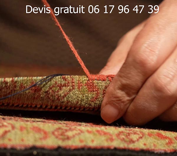 Comment se déroule la réparation de tapis en laine à Paris ? Consolidation trame de tapis