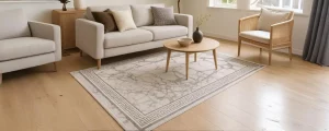 Déco avec un tapis laine et soie