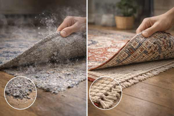 Différence entre tapis en laine et synthétique