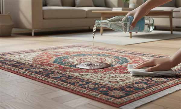 Eau gazeuse pour agir rapidement sur les taches fraîches