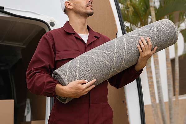 Livraison de tapis moderne à domicile