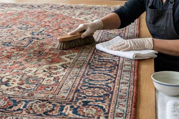 Méthode pour restaurer un tapis endommagé par l’eau