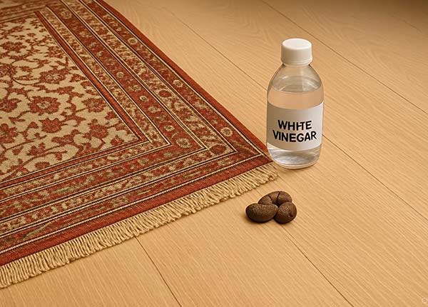 Comment nettoyer une tache de caca sur tapis ? Nettoyage de tache de caca avec vinaigre