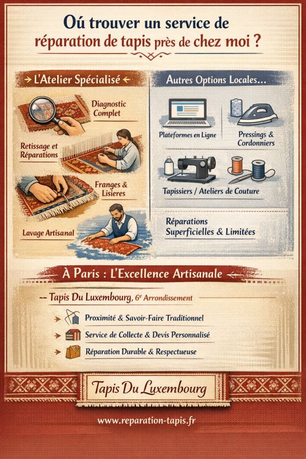 Où trouver un service de réparation de tapis près de chez moi