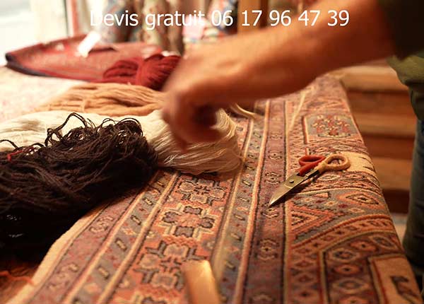 Comment restaurer un tapis iranien ancien ? Perte de solidité bordure tapis