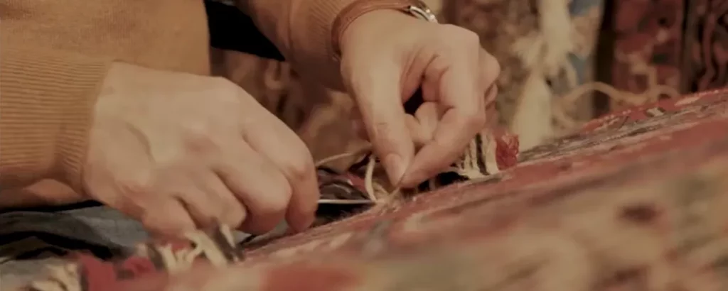 Réparation de tapis d'Irak