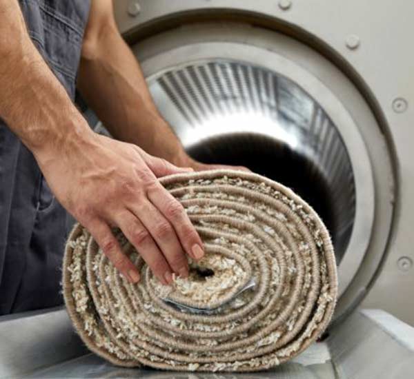 Sechage de tapis en machine