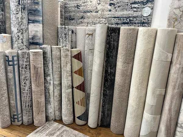 Sélection tendance de tapis dans un magasin tapis modernes