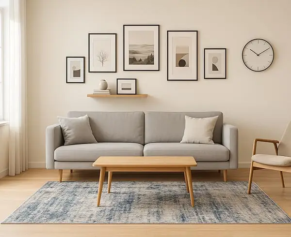 Comment bien choisir un tapis en laine et soie pour son intérieur ? Taille de tapis parfaitement assortie au salon