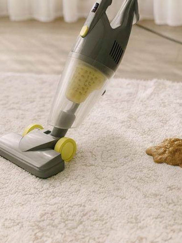 Nettoyer une tache de caca sur tapis