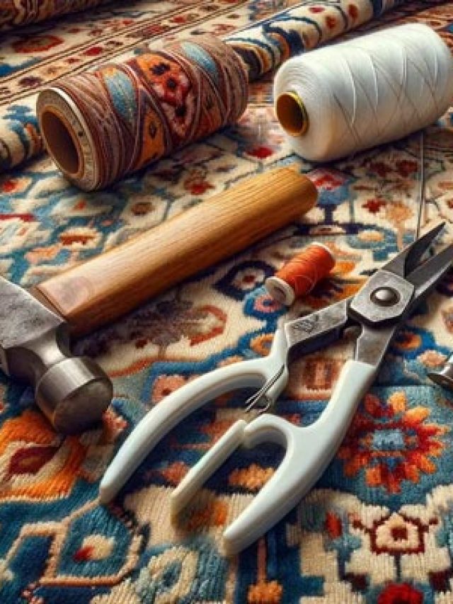 Réparation des Tapis persans, les outils nécessaires